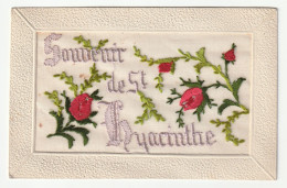 Souvenir De Ste Hyacinthe - Carte Postale Brodée -  1910s - St. Hyacinthe