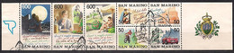 San Marino Saint-Marin 1992 Yvertn° 1289-1295(°) Oblitéré Used Cote  3,60 € Tourisme Toerisme - Oblitérés