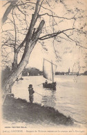 FRANCE - 33 - LIBOURNE - Barques De Pêcheurs Remontant Le Courant Sur La Dordogne - Carte Postale Ancienne - Libourne