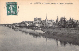 FRANCE - 49 - SAUMUR - Perspective Du Quai De Limoges - Carte Postale Ancienne - Saumur