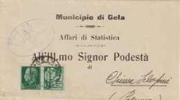 10*-25c.Propaganda Di Guerra :La Vittoria..v.1942 Da Gela A Chiusa Slafani-Palermo - Oorlogspropaganda