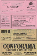 Lot De 4 Billets De Tombola - Oeuvres Sociales Des PTT De L Oise - 1984 (x2) + 1982 (x2) - Loterijbiljetten