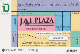 RARE Carte Prépayée JAPON - AVIATION JAL PLAZA - JAPAN Airlines Prepaid JR IO Ticket Card - Avion 2357 - Aviones