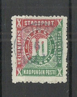 FINLAND HELSINKI 1871 Local City Post Stadtpost Helsinki 10 Pen Perf 11 O - Ortsausgaben