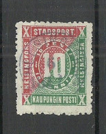 FINLAND HELSINKI 1871 Local City Post Stadtpost Helsinki 10 Pen Perf 11 O - Local Post Stamps