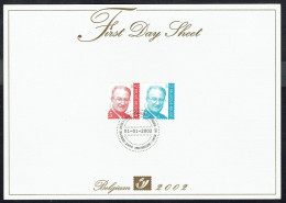 FDS 2002 - COB N° 3050/51 - S.M. Le Roi ALBERT II. - 1999-2010