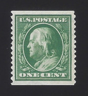 US #387 1910-11 Green Wmk 190 Perf 12 Vert MNH VF Scv $400 - Ongebruikt