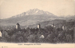 SUISSE - Luzern - Museggturme Mit Pilatus - Carte Postale Ancienne - Lucerne