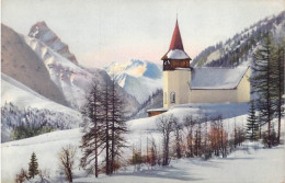 SUISSE - Davos-Frauenkirch Mit Tinzenhorn - Carte Postale Ancienne - Davos