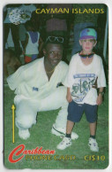 Cayman Islands - Young Fan With Richie Richardson - 57CCIC (with Ø) - Kaimaninseln (Cayman I.)