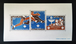 French Polynesia 1976 Montreal Olympic Games MNH - Blocs-feuillets