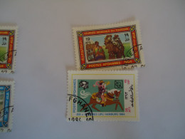 AFGHANISTAN USED  STAMPS WORKERS  CAMEL HORSES - Chevaux