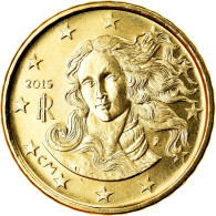 Italie, 10 Euro Cent, 2015, SPL, Laiton, KM:New - Italia