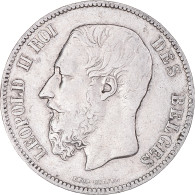 Monnaie, Belgique, Leopold II, 5 Francs, 5 Frank, 1873, TB, Argent, KM:24 - 5 Francs