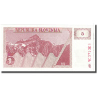 Billet, Slovénie, 5 (Tolarjev), KM:3a, NEUF - Slovenia