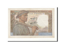 Billet, France, 10 Francs, 10 F 1941-1949 ''Mineur'', 1943, 1943-09-09, TTB - 10 F 1941-1949 ''Mineur''