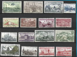 Lot De 80 Timbres Oblitérés TCHECOSLOVAQUIE - Verzamelingen & Reeksen