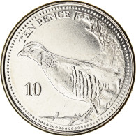 Monnaie, Gibraltar, Barbary Partridge, 10 Pence, 2020, SPL, Acier Plaqué Nickel - Gibilterra