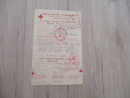 Lettre France Croix Rouge Française Dakar Sénégal Message à Transmettre Severac Aveyron 1943 - Guerra De 1939-45