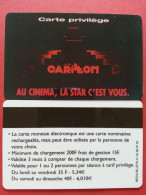 Cinécarte Le Carillon Carte Privilège (BH0621 - Biglietti Cinema