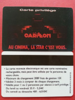 Cinécarte Le Carillon Carte Privilège (BH0621 - Entradas De Cine