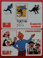 CODCARTE France Telecom TINTIN 2 TICKET 2003 - 1000ex - Factice Spécimen Non Retenu ? (CB0621 - Biglietti FT