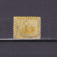 WESTERN AUSTRALIA 1883, SG# 82, 1d Yellow-ochre, Wmk Crown CA Perf 12, Swan, Used - Used Stamps