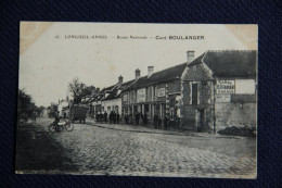 LONGUEIL ANNEL : Route Nationale, Café BOULANGER. - Longueil Annel