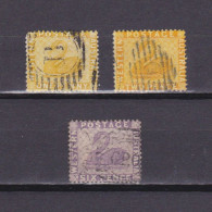 WESTERN AUSTRALIA 1882, SG# 76-80, Wmk Crown CA Perf 14, Part Set, Swan, Used - Used Stamps