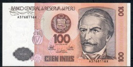 PERU  P133 100 INTIS 1987 DATE 1987 UNC. - Perù