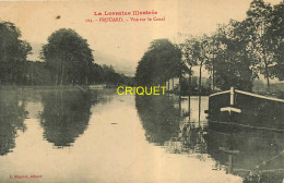 54 Frouard, Vue Sur Le Canal, Péniche Amarrée Au 1er Plan - Frouard
