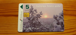 Phonecard Latvia - Calendar, Christmas - Lettonie