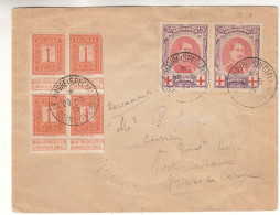 Belgique - Lettre Recom De 1915 - Oblit Le Havre Spécial - Exp Vers Bar Le Duc - Dent 15 - Valeur 170 € ( 150 + 20 ) - 1914-1915 Croix-Rouge