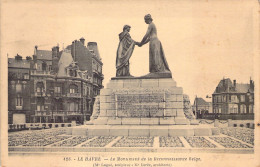 FRANCE - 76 - LE HAVRE - Le Monument De La Reconnaissance Belge - Carte Postale Ancienne - Sin Clasificación