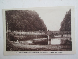 SAINT LOUP SUR SEMOUSE  Le Pont D'avignon , Laveuse , Enfants Sur Le Pont - Saint-Loup-sur-Semouse