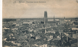 MECHELEN  PANORAMA VERS LA CATHEDRALE         2 SCANS - Mechelen