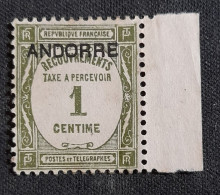 Andorre Français > Timbres-taxe > Neufs N°9 (*) - Unused Stamps