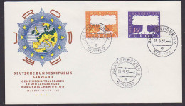 Saarland  EUROPA Mi. 402/3 Bundesland Der BRD FDC - Briefe U. Dokumente