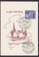 MC Merzig Saarland 100 Jahre Stadt Merzig  St. Peterskirche  Anlasskarte FDC - Briefe U. Dokumente