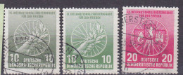 Bike Internationale Radfernfahrt  Für Den Frieden 1956 10 Pf. In Beiden Farben!  (Mi.-Nr. 521a, 521b Und 522 38,-) - Gebraucht