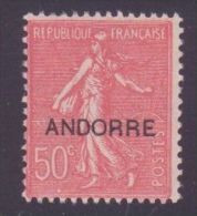 ANDORRE FRANCAIS N° 15 " SEMEUSE 50c ROUGE " NEUF Xx TTB - Other & Unclassified