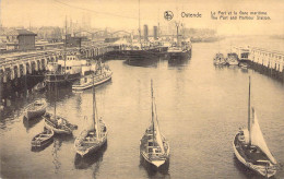 BELGIQUE - OSTENDE - Le Port Et La Gare Maritime - Carte Postale Ancienne - Oostende