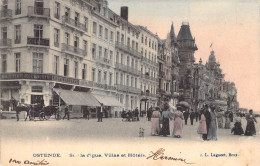 BELGIQUE - OSTENDE - Sur La Digue - Villas Et Hôtels - L Lagaert - Carte Postale Ancienne - Oostende