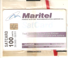 Greece-Maritel,satellite Phonecard 100units Tirage 30.000 02/2001,mint - Griechenland