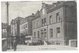 CPA HAYANGE, BUS AUTOBUS CAR AUTOCAR DEVANT LA POSTE, MOSELLE 57 - Hayange