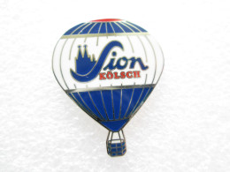 TOP PIN'S    MONTGOLFIERE   BALLON    SION KOLSCH  BIÈRE  Email Grand Feu - Airships