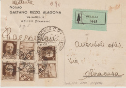 34*-30c.x3 Propaganda Di Guerra: La Disciplina..1943 Su C . Racc. Notaio Rizzo Alagona-Melilli X Siracusa - Kriegspropaganda