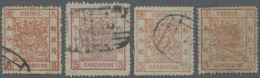 China: 1878/83, Large Dragon 3 Ca., For Used Copies: Thin Paper, Large Margins W - Otros & Sin Clasificación