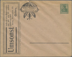 Thematics: Advertising Postal Stationery: 1902, Dt. Reich, 5 Pf Grün Germania Pr - Other