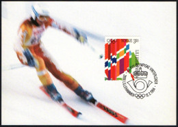 NORWAY LILLEHAMMER 1994 - OLYMPIC WINTER GAMES LILLEHAMMER '94 - ALPINE SKIING - MAXICARD - G - Invierno 1994: Lillehammer